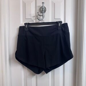 Athleta Women's Black Run With It 3.5” Running Shorts with Pocket, Size Medium